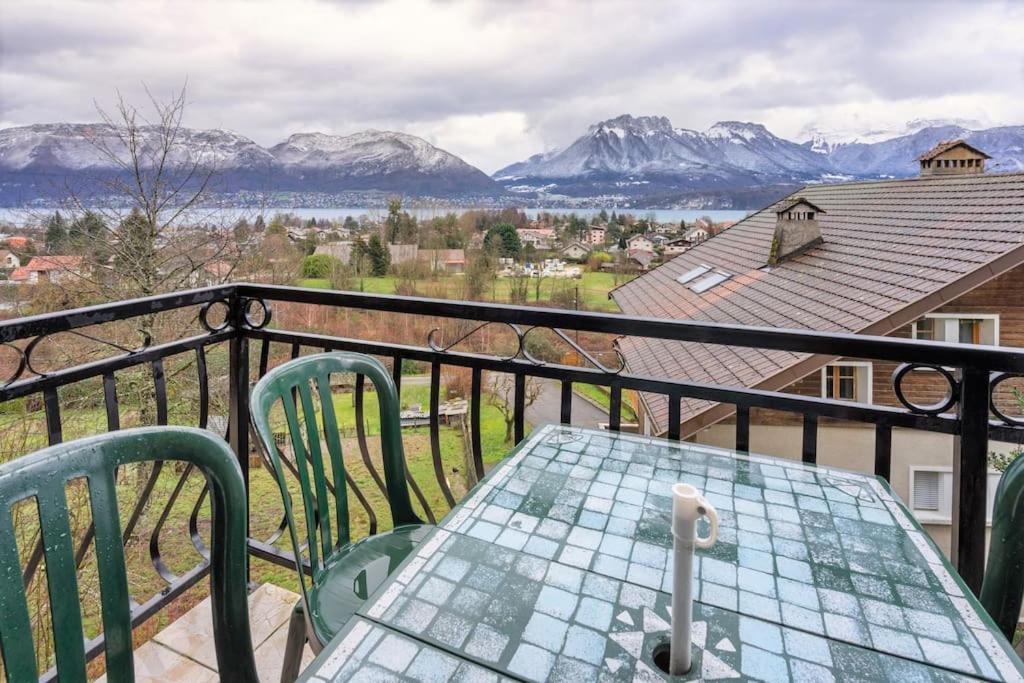 Cabana & Panorama Lac Annecy -Parking & Terrasse Sévrier Exterior foto